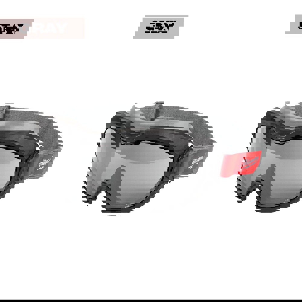 Safety Goggles; Protection Type: Dust; Splash ; Lens Coating Properties: Anti-Fog & Anti-Scratch ; Type: Safety Goggles ; Vent Type: Ventless ; Lens Color: Gray ; Lens Material: Polycarbonate